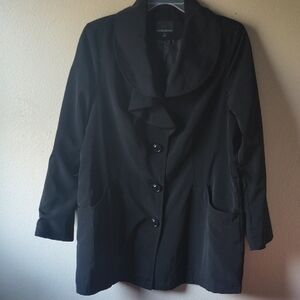 Cynthia Rowley Black Trench Coat